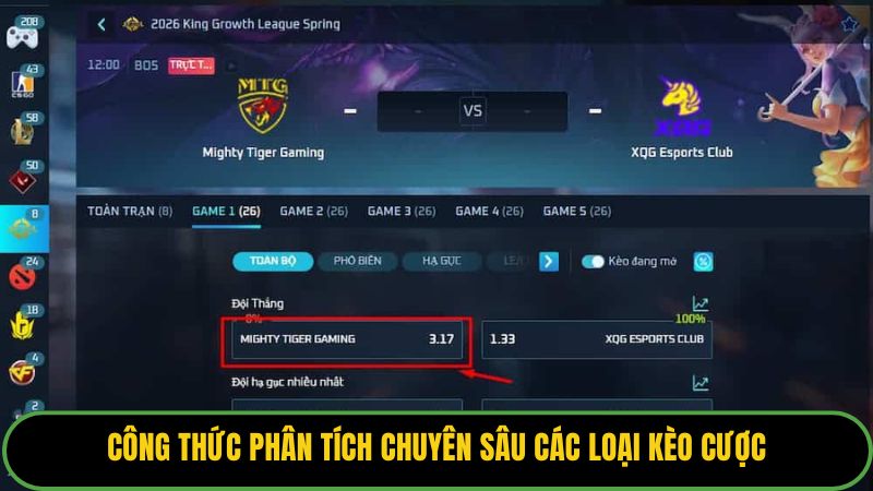 Công thức phân tích chuyên sâu các loại kèo cược