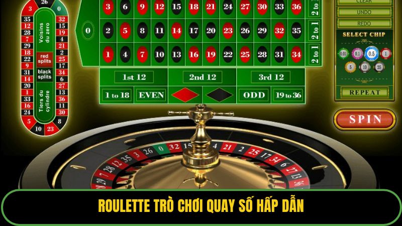 Roulette trò chơi quay số hấp dẫn