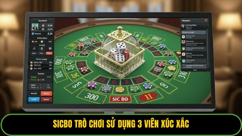 Sicbo trò chơi sử dụng 3 viên xúc xắc