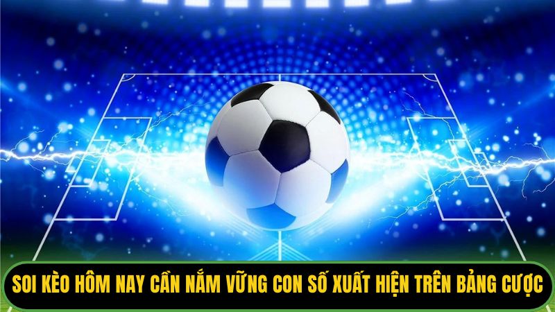 Soi kèo hôm nay cần nắm vững các con số xuất hiện trên bảng cược